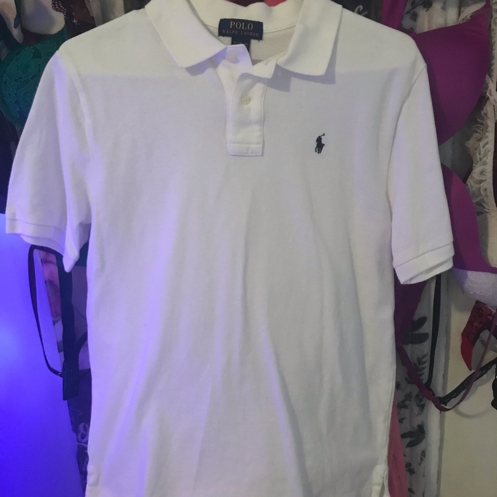 Ralph L. Polo T-shirt solid white